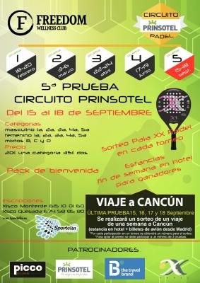 poster del torneo V PRUEBA CIRCUITO PRINSOTEL