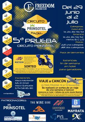 poster del torneo V PRUEBA CIRCUITO PRINSOTEL