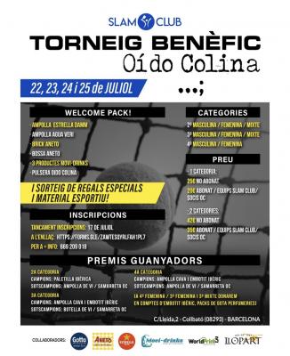 poster del torneo TORNEIG BENÈFIC OÍDO COLINA
