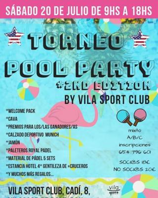 poster del torneo 2º TORNEO POOL PARTY