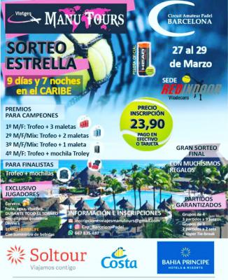 poster del torneo TORNEO DE PADEL VIAJES MANU TOURS