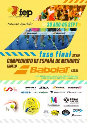 poster del torneo XXXIV CAMPEONATO DE ESPAÑA DE MENORES - FASE FINAL