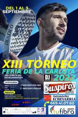 poster torneo XIII TORNEO FERIA DE LA CARLOTA 2023