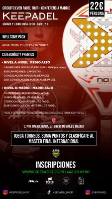 poster del torneo KEEPADEL (NIVELES A - B) & PADEL 2.0