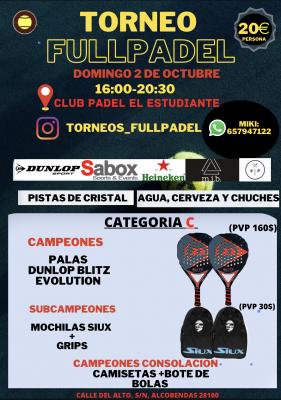 poster del torneo TORNEOS FULLPADEL