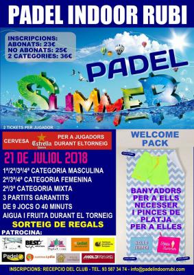 poster del torneo PADEL SUMMER