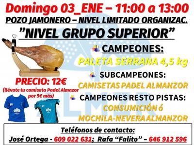 poster del torneo POZO JAMONERO NIVEL LIMITADO ORGANIZACIÓN