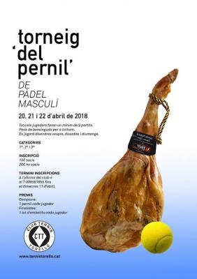 poster del torneo TORNEIG DE PÀDEL PERNIL MASCULÍ
