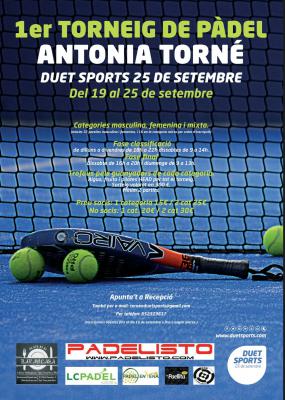 poster del torneo 1er TORNEIG ANTONIA TORNÉ