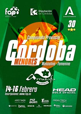 poster del torneo CAMPEONATO PROVINCIAL MENORES CÓRDOBA 30*
