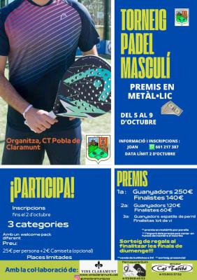 poster torneo TORNEIG MASCULÍ CTP