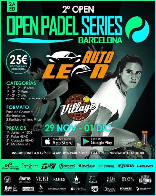 poster del torneo 2º OPEN OPEN PADEL SERIES 