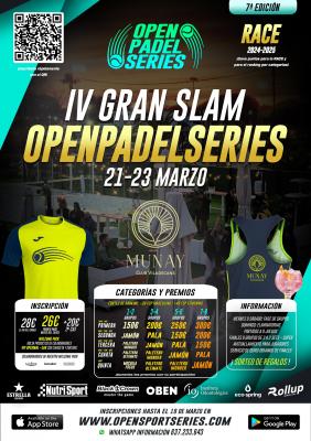 poster del torneo IV GRAN SLAM OPS EN MUNAY CLUB