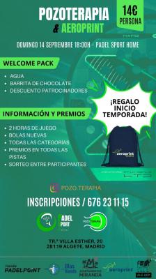 poster torneo POZOTERAPIA & AEROPRINT