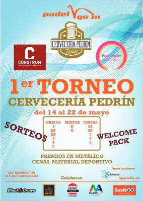 poster del torneo 1º TORNEO CERVECERIA PEDRIN -