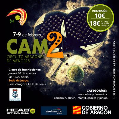 poster del torneo CAM 2 - CIRCUITO ARAGONES DE MENORES