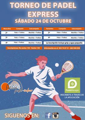 poster torneo TORNEO PADEL EXPRESS