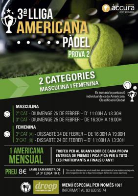 poster del torneo 2a PROVA LLIGA AMERICANA