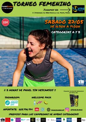 poster del torneo TORNEO FEMENINO PADELBUENO