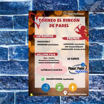 poster del torneo TORNEO EL RINCON DEL PADEL
