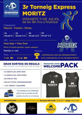 poster del torneo 3ER TORNEIG EXPRESS MORITZ
