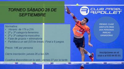 poster del torneo TORNEO DE PADEL