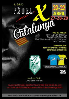 poster del torneo TORNEIG DE PÀDEL X CATALUNYA