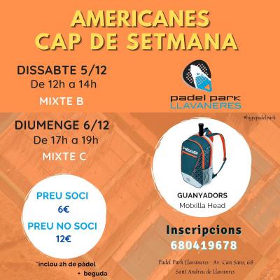 poster del torneo AMERICANA FIN DE SEMANA