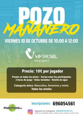 poster del torneo POZO MAÑANERO