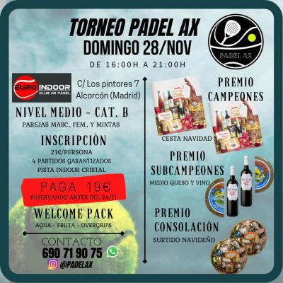 poster del torneo TORNEO PADEL AX