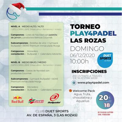 poster del torneo TORNEO PLAY4PADEL MADRID