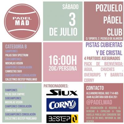poster del torneo TORNEO DE PADEL