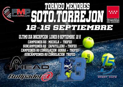 poster torneo TORNEO DE MENORES SOTO TORREJÓN