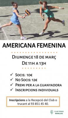 poster del torneo AMERICANA FEMENINA