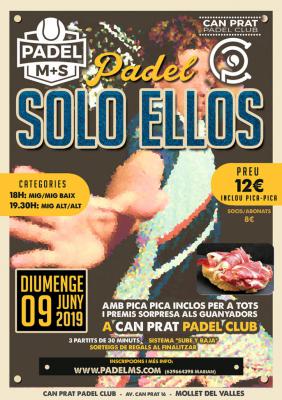 poster del torneo SOLO ELLOS