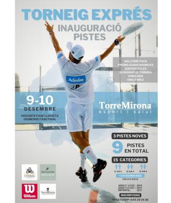 poster torneo TORNEIG EXPRÉS INAUGURACIÓ