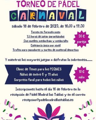 poster torneo TORNEO DE CARNAVAL