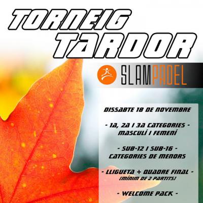 poster del torneo TORNEIG TARDOR