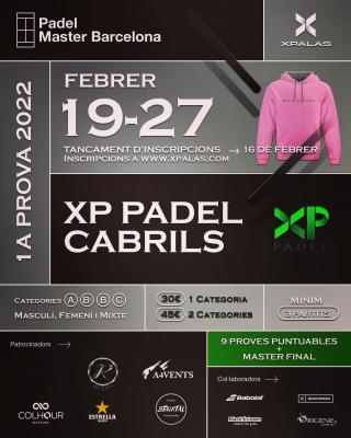 poster del torneo 1ª PROVA PADEL MASTER BARCELONA