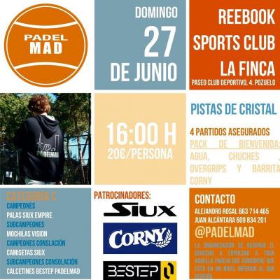 poster del torneo TORNEO DE PADEL
