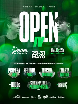 poster del torneo IV OPEN CHECK PADEL TOUR 2026
