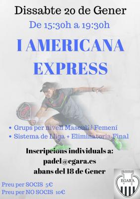 poster del torneo I AMERICANA EXPRESS