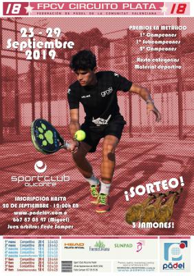 poster del torneo TORNEO DE PADEL - CIRCUITO PLATA