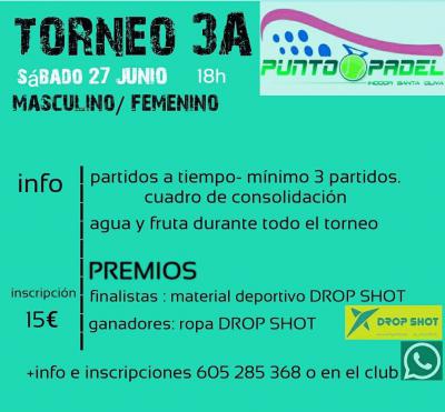 poster del torneo TORNEO 3A