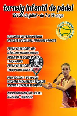 poster del torneo TORNEIG INFANTIL DE 7 A 14 ANYS