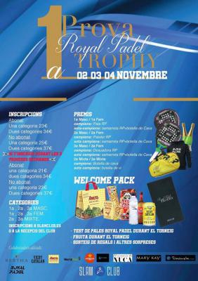 poster del torneo 1ª PROVA ROYAL PADEL TROPHY