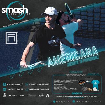 poster torneo AMERICANA SMASH PADEL SERIES