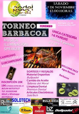 poster del torneo TORNEO BARBACOA FEMENINO 