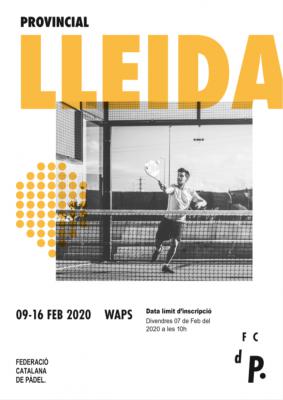 poster del torneo TORNEO PROVINCIAL LLEIDA