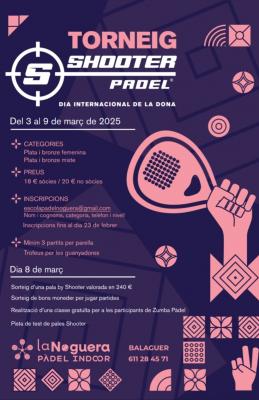 poster torneo TORNEIG SHOOTER PÀDEL